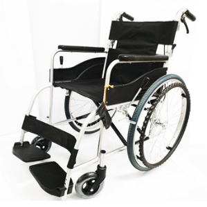 수동형 알루미늄 휠체어 417JK-시트색 검정으로 변경